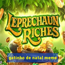 gatinho de natal meme